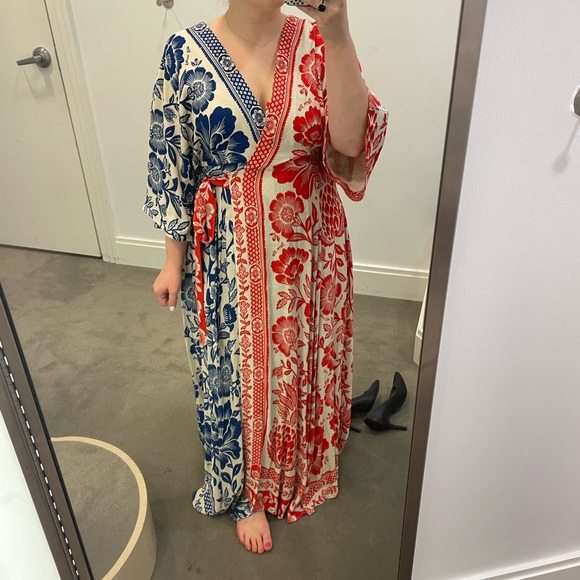 Farm Rio pineapple garden wrap maxi dress M NWT - Picture 3 of 4